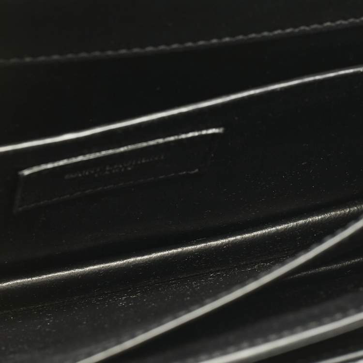 Pre Owned Saint Laurent Black Leather Medium Sunset Shoulder Bag