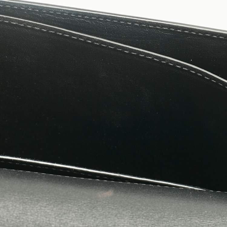 Pre Owned Saint Laurent Black Leather Medium Sunset Shoulder Bag