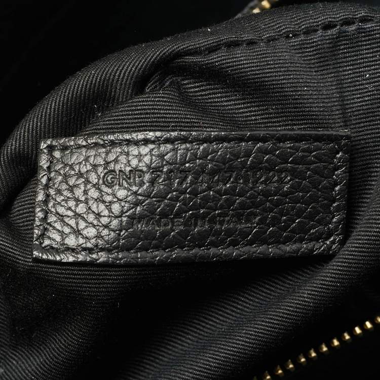 Pre Owned Saint Laurent Black Supple Leather Small Classic Sac De Jour Tote