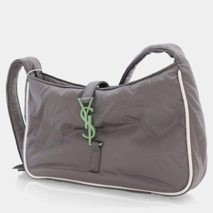 Pre Owned Saint Laurent Nylon Le 5 A 7 Hobo