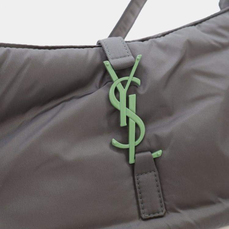 Pre Owned Saint Laurent Nylon Le 5 A 7 Hobo