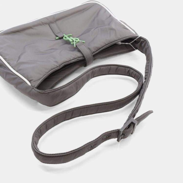 Pre Owned Saint Laurent Nylon Le 5 A 7 Hobo