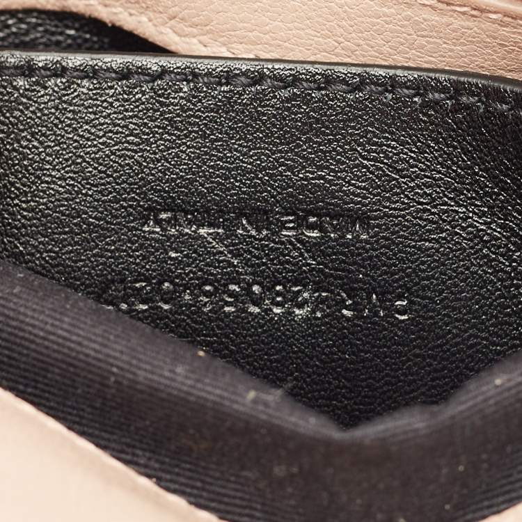 Pre Owned Saint Laurent Rose Poudre Matelassé Leather Medium College Top Handle Bag