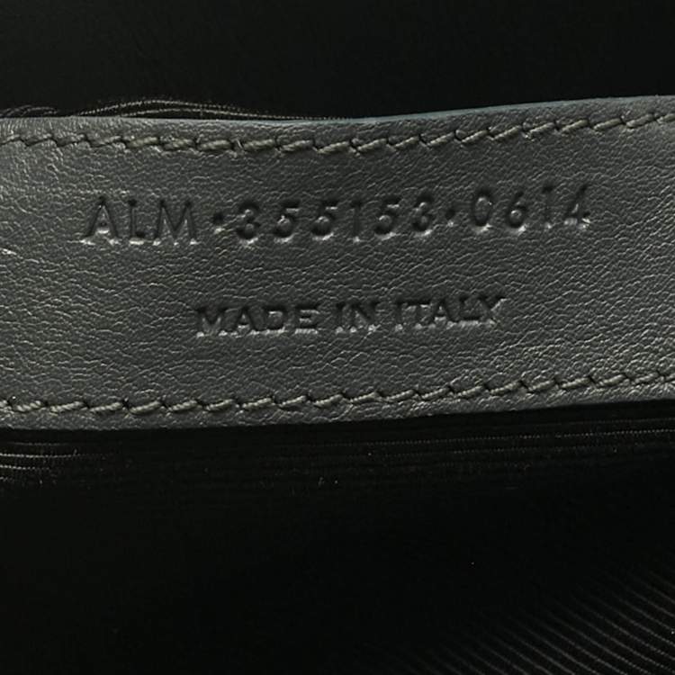 Pre Owned Saint Laurent Dark Grey Leather Small Classic Sac De Jour Tote