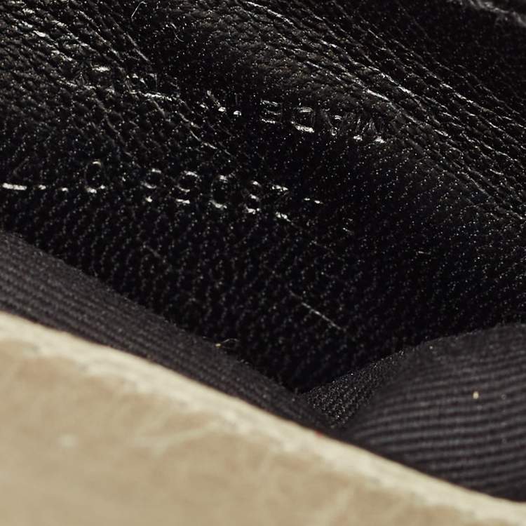 Pre Owned Saint Laurent Pale Green Matelassé Leather Medium College Top Handle Bag