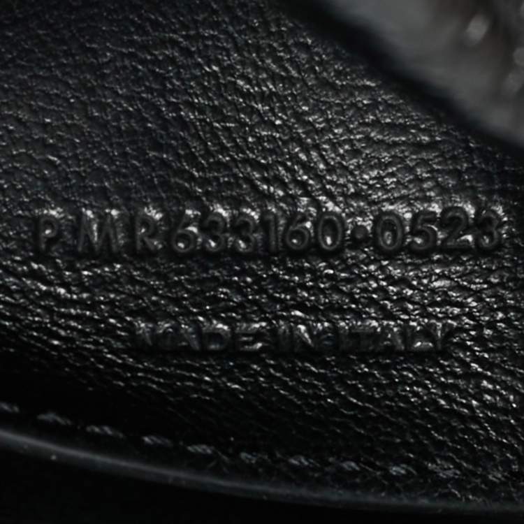 Pre Owned Saint Laurent Black Matelassé Leather Baby Niki Chain Shoulder Bag