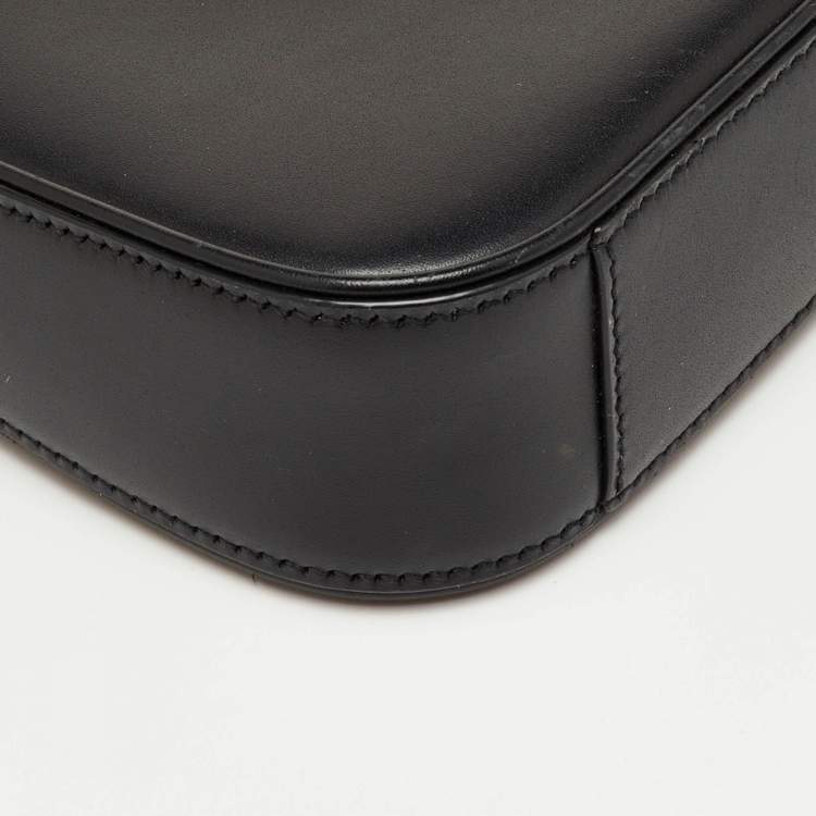 Pre Owned Saint Laurent Black Leather Mini LE 5 À 7 Shoulder Bag