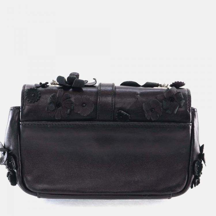 Pre Owned Saint Laurent Baby Lambskin/Beads Monogram Matelasse Classic Bag