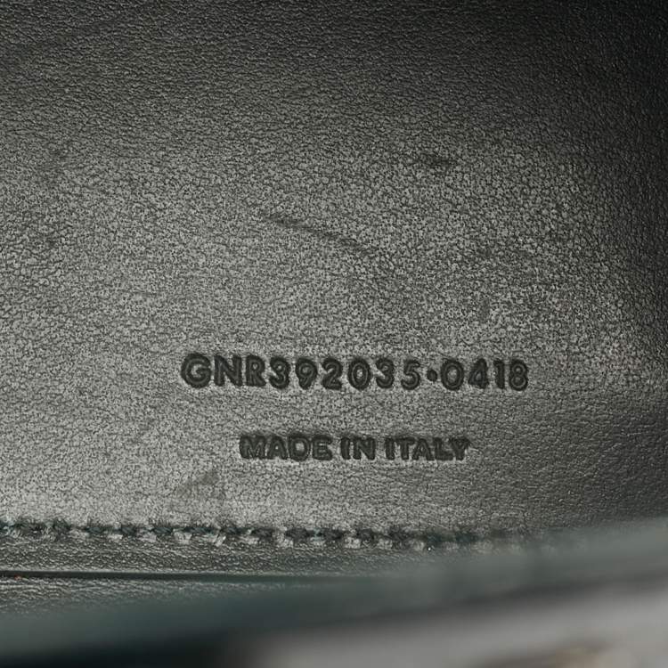 Pre Owned Saint Laurent Classic Sac De Jour Nano Dark Green Croc Embossed Leather Tote