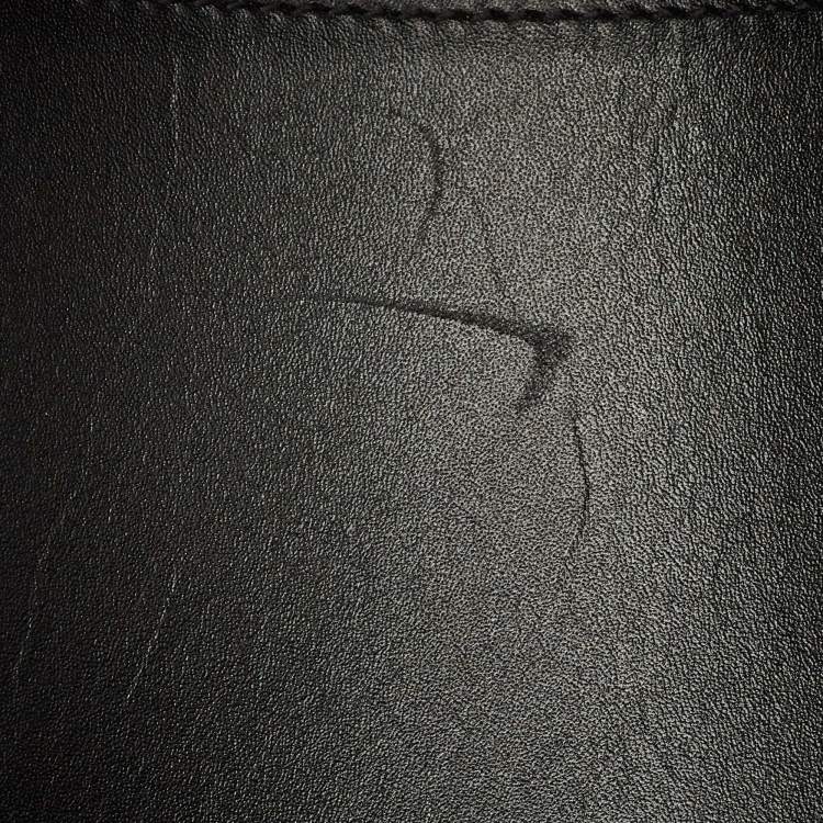 Pre Owned Saint Laurent Sac De Jour Duffle Small Black Leather Satchel