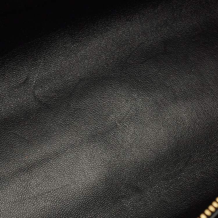 Pre Owned Saint Laurent Sac De Jour Duffle Small Black Leather Satchel