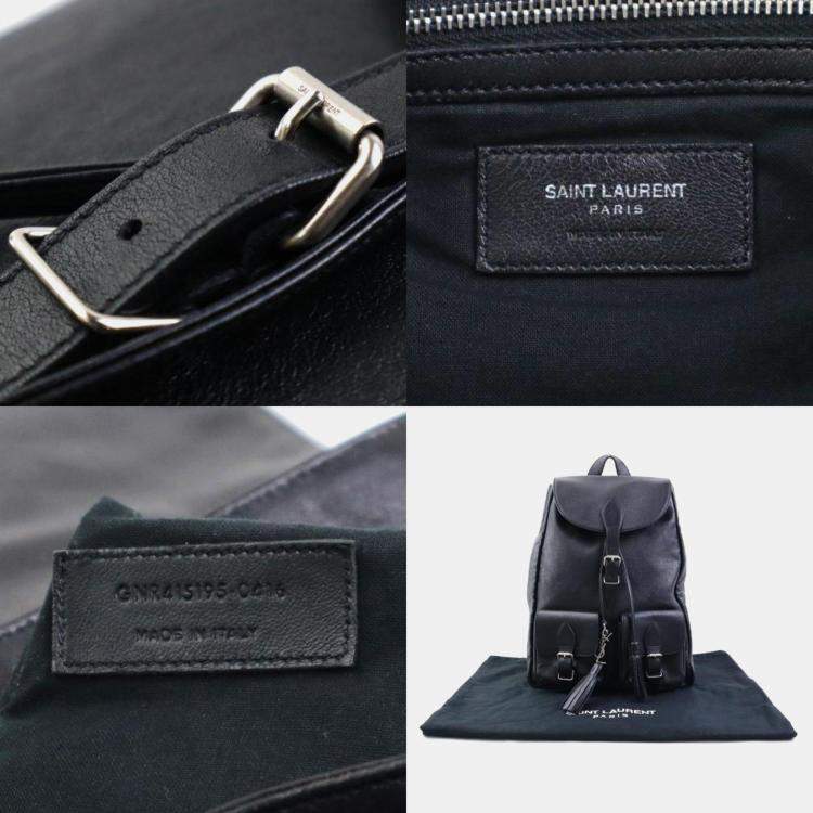 مملوكة مسبقًا Saint Laurent Saint Laurent Backpack Leather Black