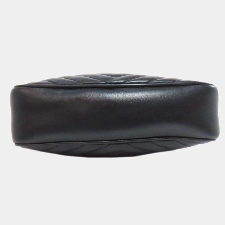 Pre Owned Saint Laurent Lou V-Stitch Shoulder Bag In Calfskin