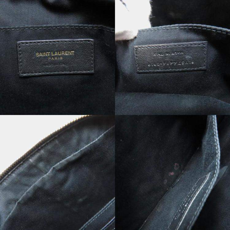 Pre Owned Saint Laurent Lou V-Stitch Shoulder Bag In Calfskin