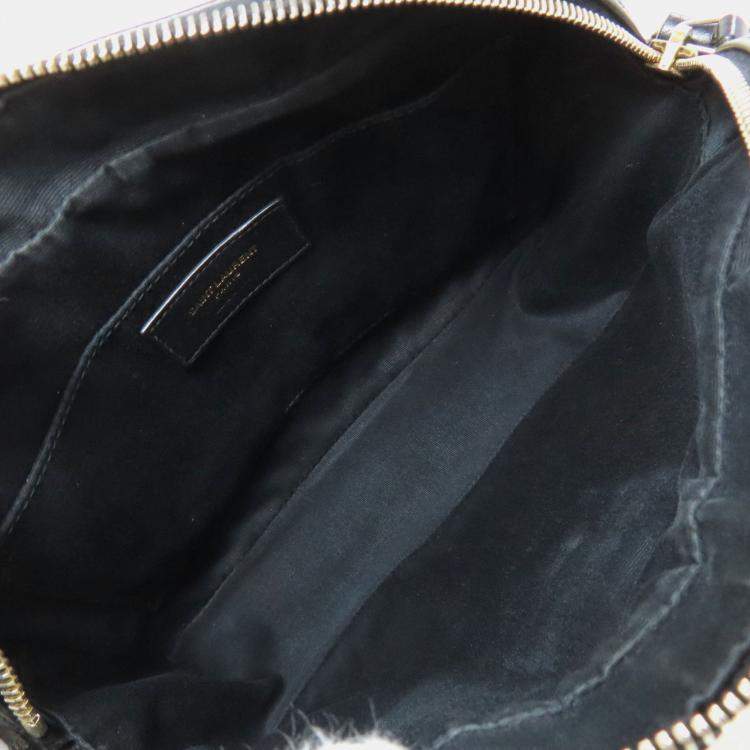 Pre Owned Saint Laurent Lou V-Stitch Shoulder Bag In Calfskin