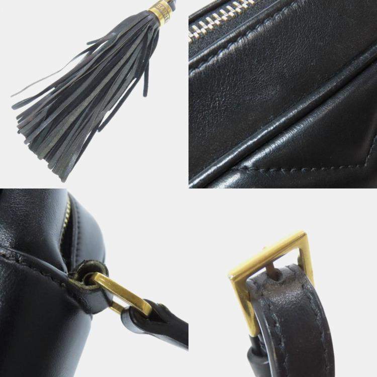 Pre Owned Saint Laurent Lou V-Stitch Shoulder Bag In Calfskin