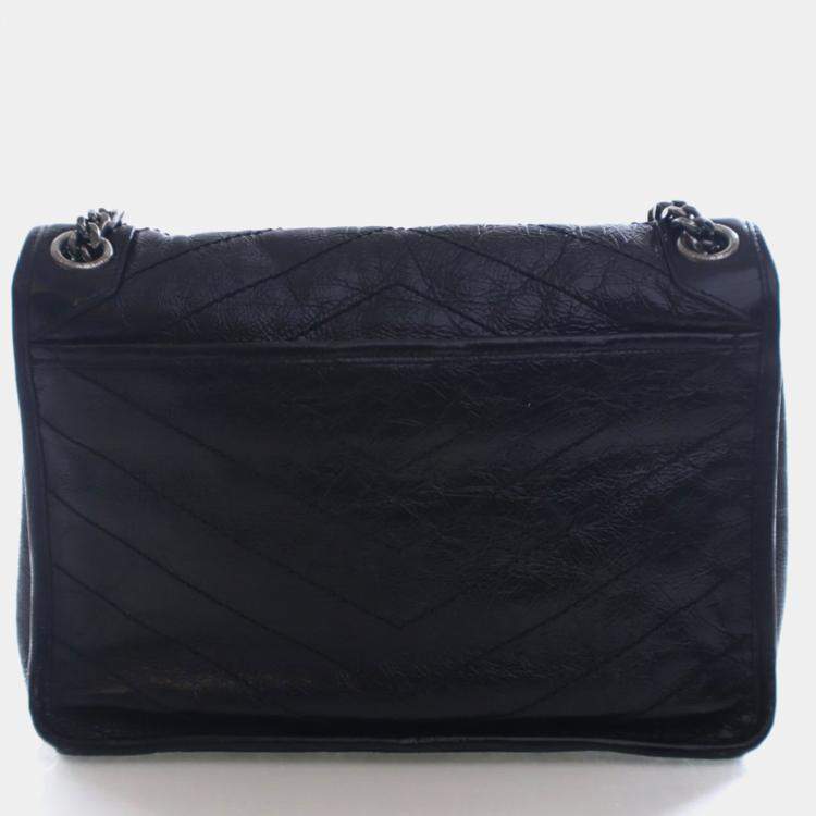 Pre Owned Saint Laurent Calfskin Medium Niki Bag