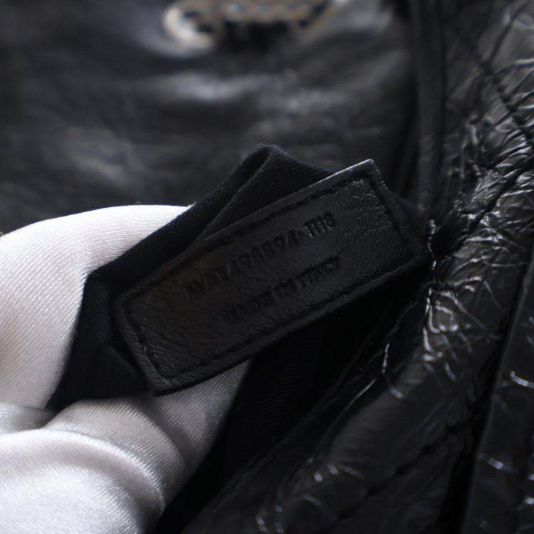 Pre Owned Saint Laurent Calfskin Medium Niki Bag