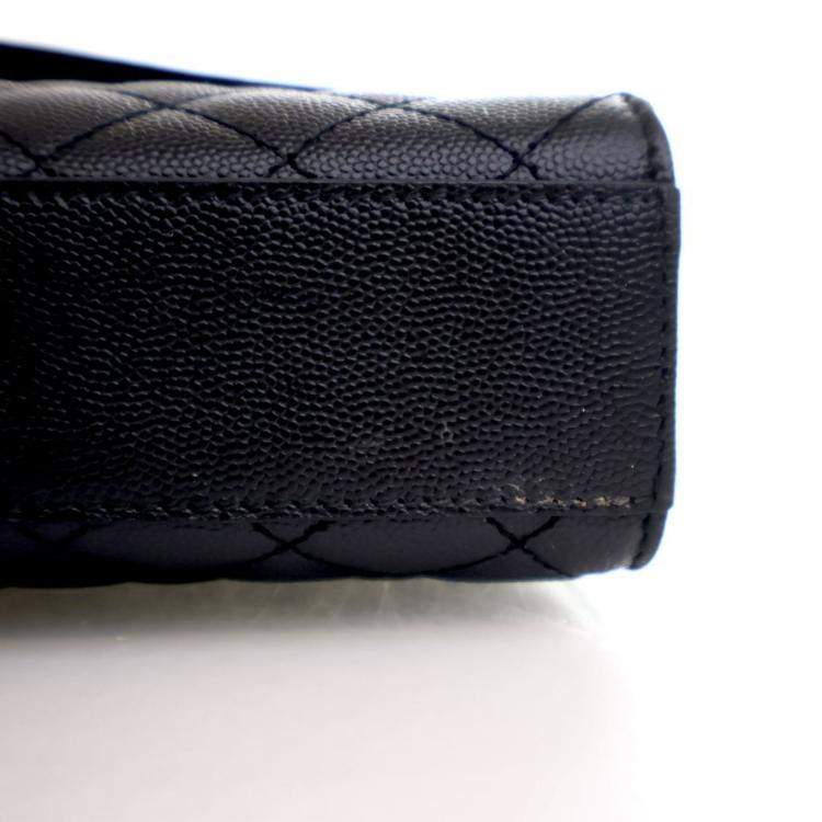 Pre Owned Saint Laurent Medium Calfskin Envelope Flap Bag