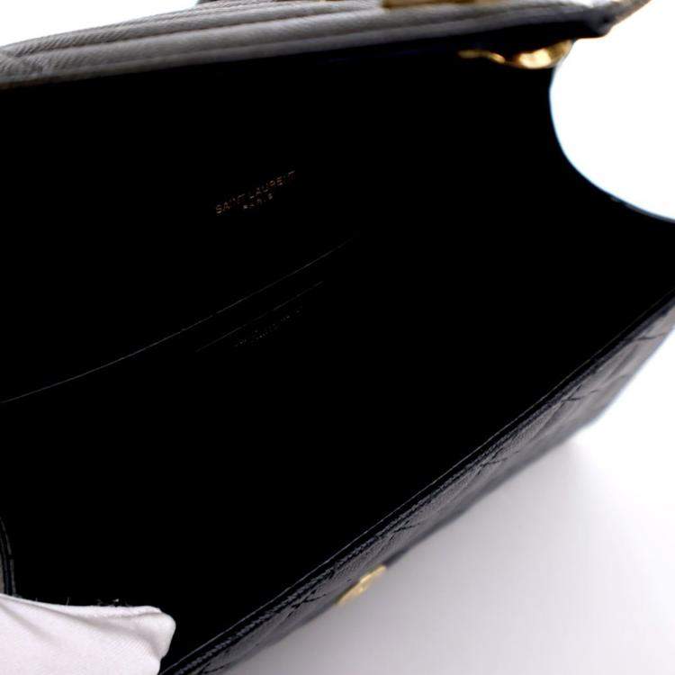 Pre Owned Saint Laurent Medium Calfskin Envelope Flap Bag