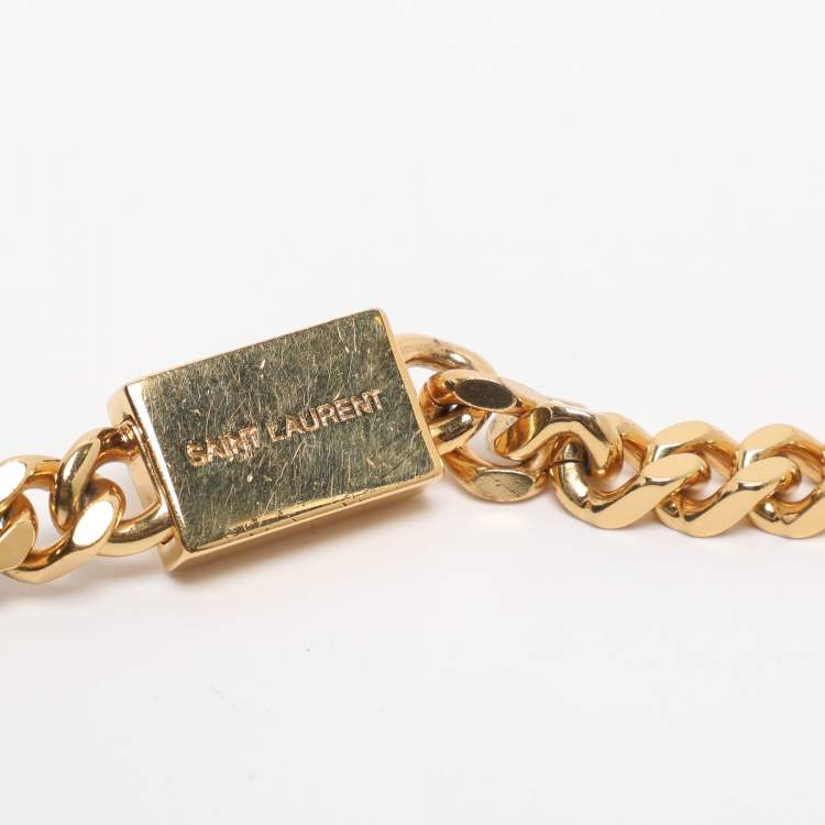 Pre Owned Saint Laurent Kate Medium Black Leather Shoulder Bag