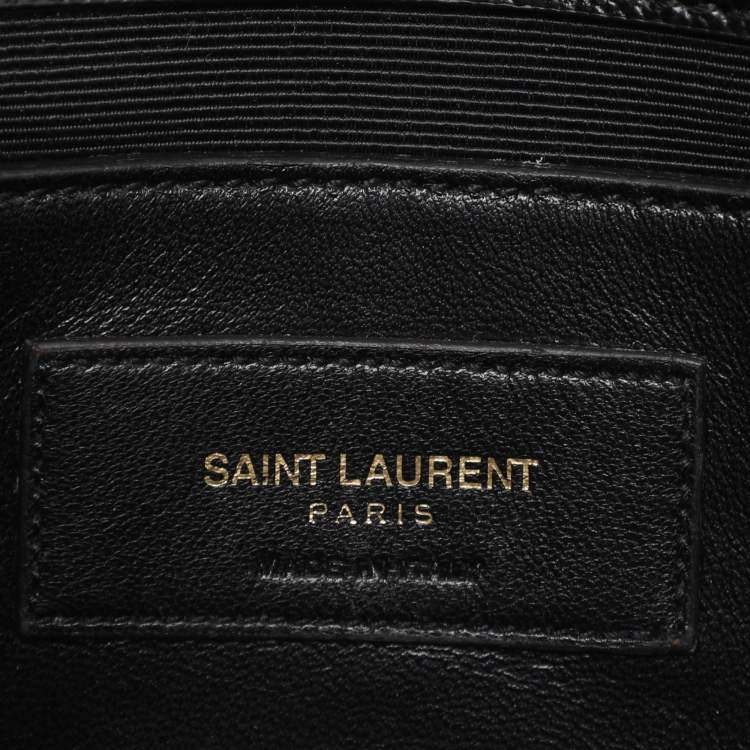 Pre Owned Saint Laurent Kate Medium Black Leather Shoulder Bag