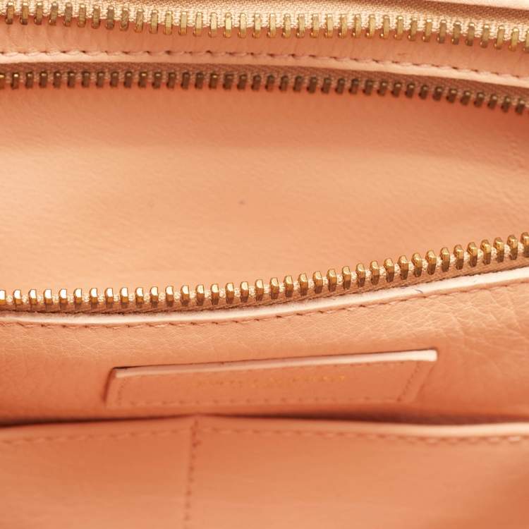 مملوكة مسبقًا Saint Laurent Cabas Chyc Medium Peach Leather Tote