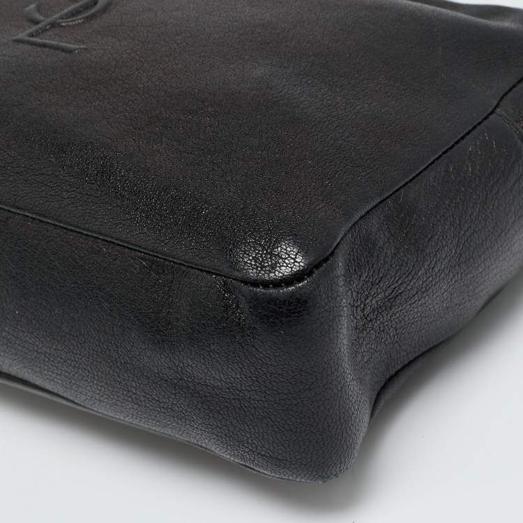 Pre Owned Saint Laurent Lou Camera Black Leather Crossbody Bag