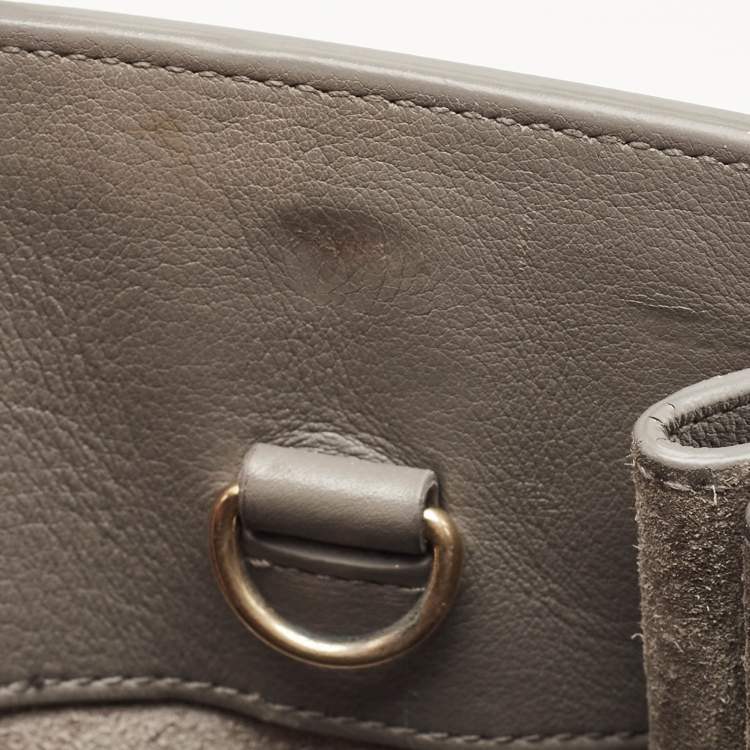 Pre Owned Saint Laurent Classic Sac De Jour Baby Grey Leather Tote