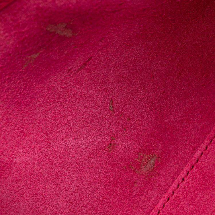 Pre Owned Saint Laurent Paris Pink Smooth Leather Le 5 a 7 Shoulder Bag