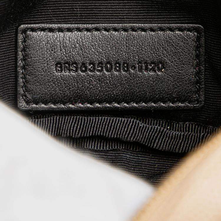 Pre Owned Saint Laurent Paris Brown Baby Matelasse Grain De Poudre Monogram Lou Camera Bag