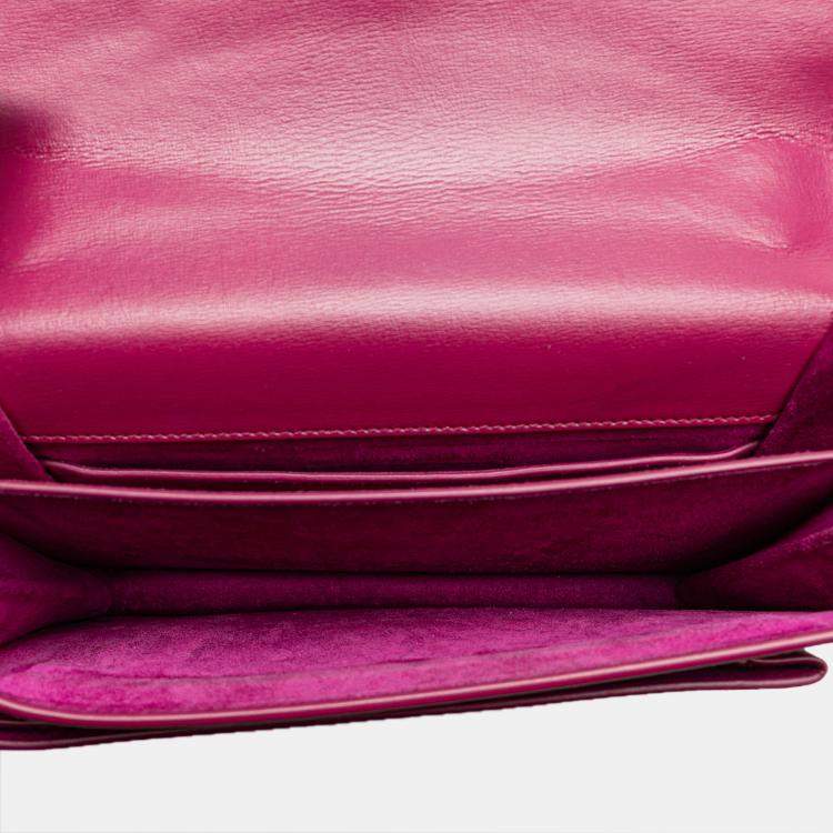 Pre Owned Saint Laurent Paris Purple Medium Leather Monogram Sunset Crossbody