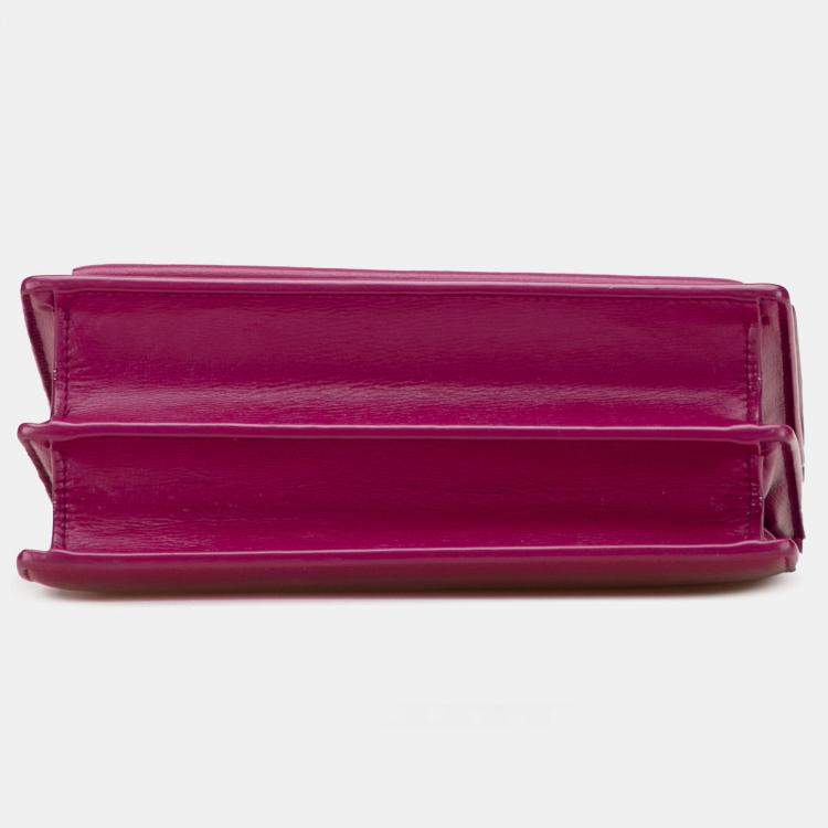 Pre Owned Saint Laurent Paris Purple Medium Leather Monogram Sunset Crossbody