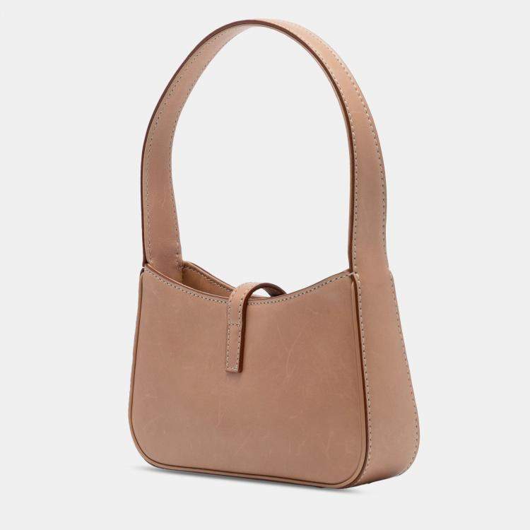 Pre Owned Saint Laurent Paris Brown Mini Smooth Calfskin Le 5 a 7 Hobo