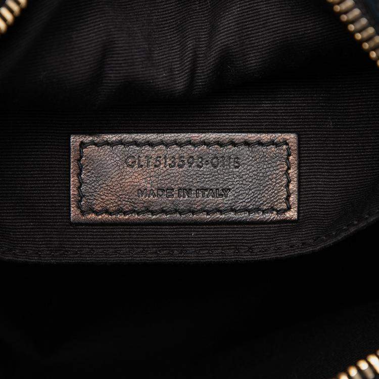 مملوكة مسبقًا Saint Laurent Paris Black Suede Crystal Monogram Lou Camera Bag