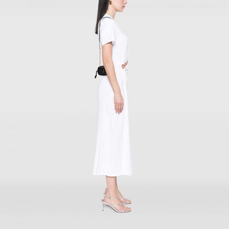 Pre Owned Saint Laurent Paris Black Baby Quilted Chevron Calfskin Monogram Polka Dot Lou Camera Bag