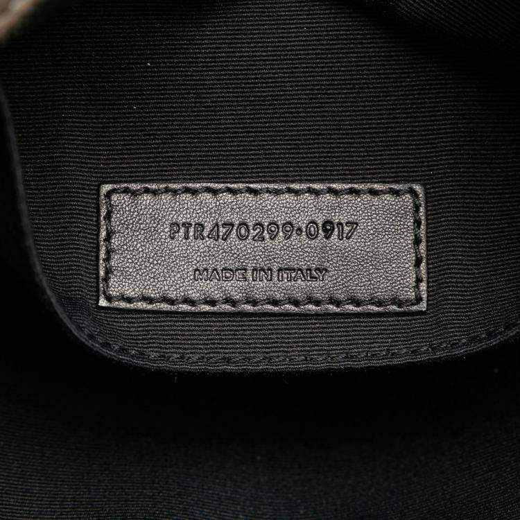 Pre Owned Saint Laurent Paris Small Lambskin Monogram Lou Camera Bag