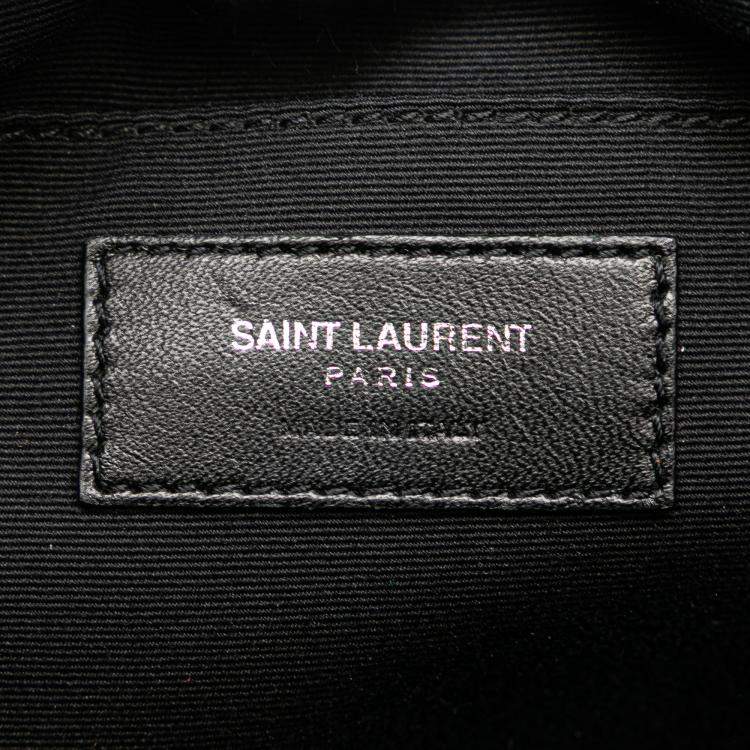 Pre Owned Saint Laurent Paris Small Lambskin Monogram Lou Camera Bag