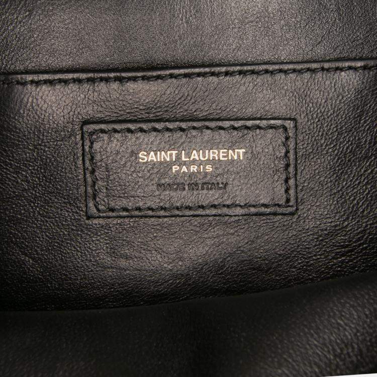 Pre Owned Saint Laurent Paris Green Medium Leather Solferino Satchel In Box