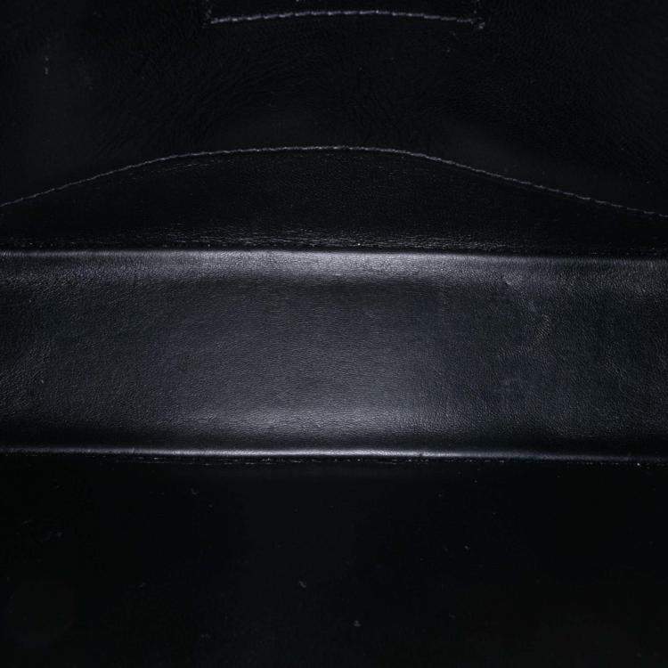 Pre Owned Saint Laurent Paris Pink Medium Jersey Wool Patchwork Jamie Crossbody