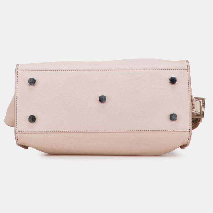 Pre Owned Saint Laurent Paris Brown Baby Leather Monogram Downtown Cabas Satchel