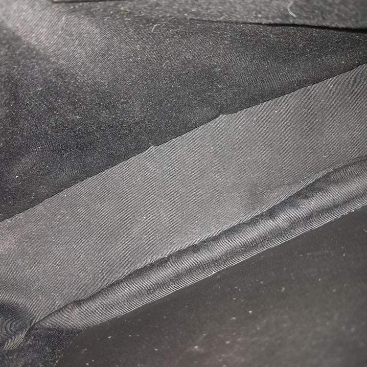 Pre Owned Saint Laurent Paris Black Leather Niki Monogram Shoulder Bag