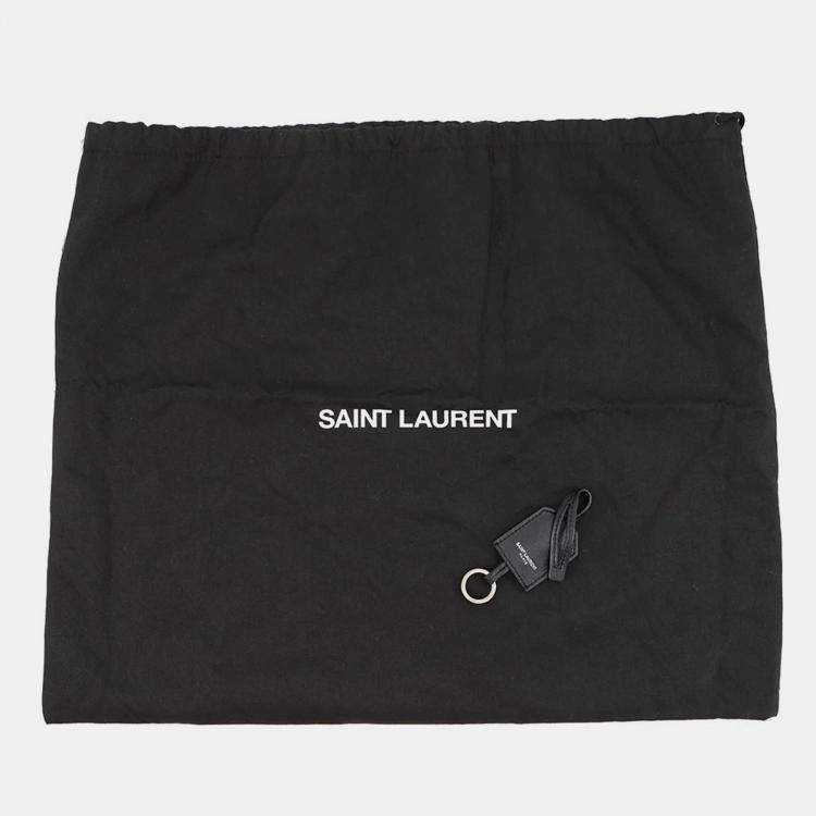 Pre Owned Saint Laurent Paris Sunset Chain shoulder Black Leather Size Medium