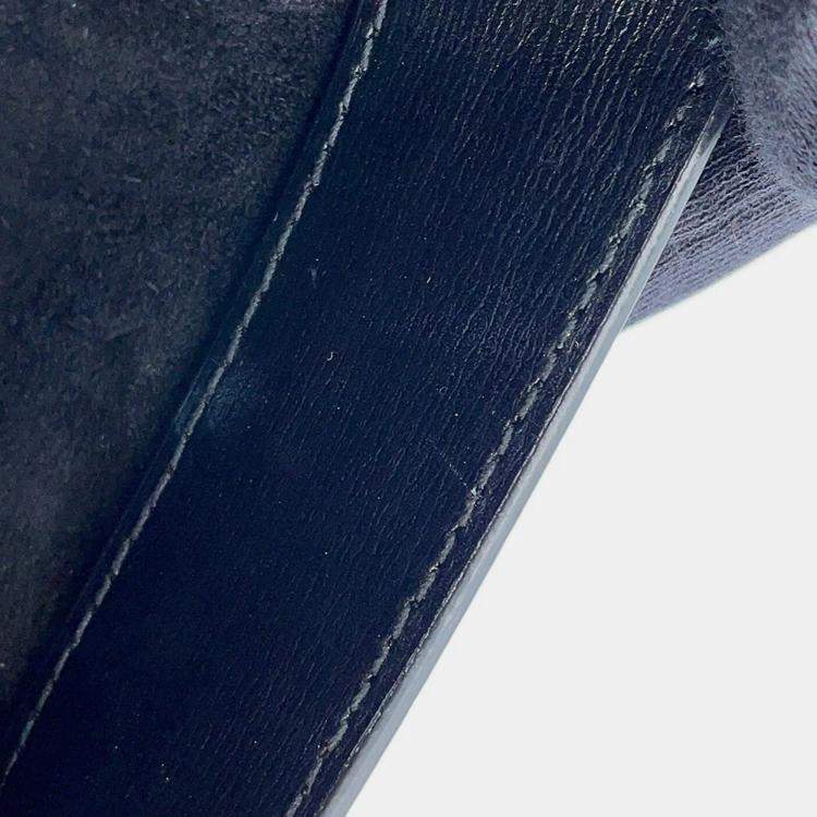 Pre Owned Saint Laurent Paris Sunset Chain shoulder Black Leather Size Medium