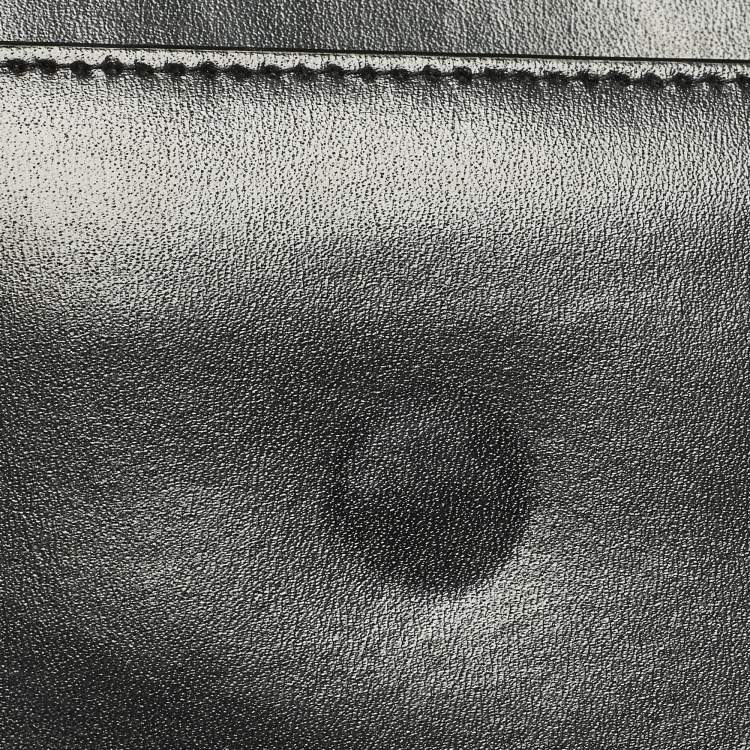 مملوكة مسبقًا Saint Laurent Uptown Black Leather Clutch