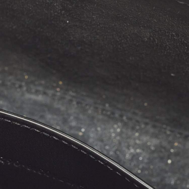 Pre Owned Saint Laurent LE 5 À 7 Mini Black Patent Leather Hobo