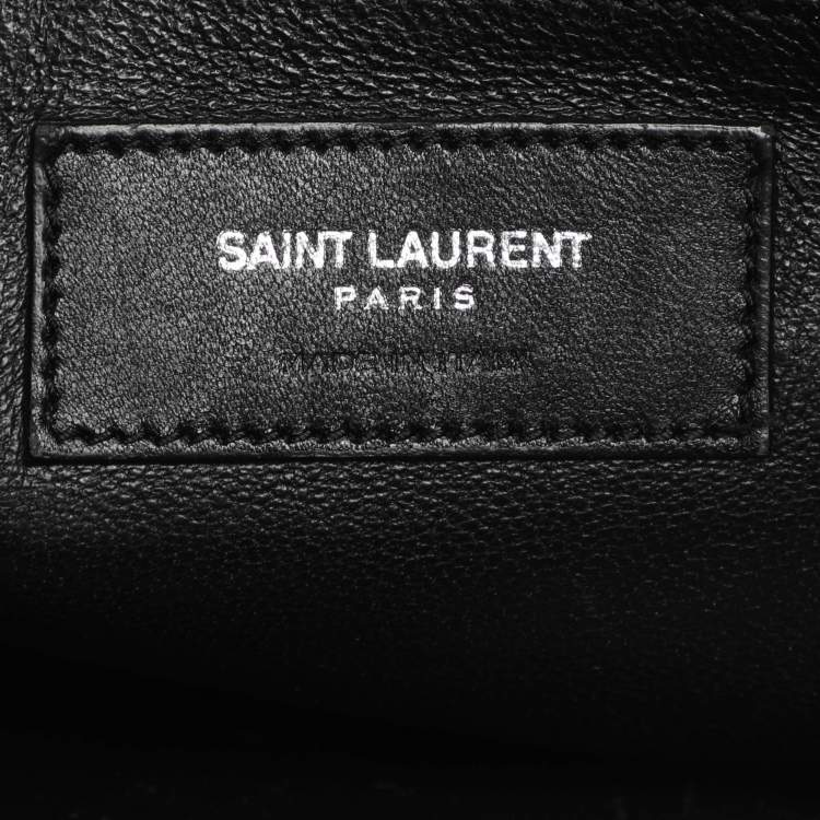 Pre Owned Saint Laurent Sac De Jour Small Black Suede Tote