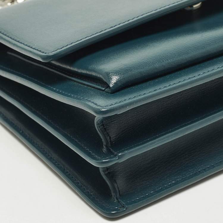 Pre Owned Saint Laurent Sunset Medium Leather Shoulder Bag