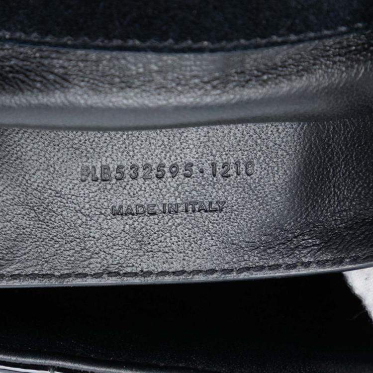 مملوكة مسبقًا Saint Laurent Paris Black Large Patent Vicky Crossbody