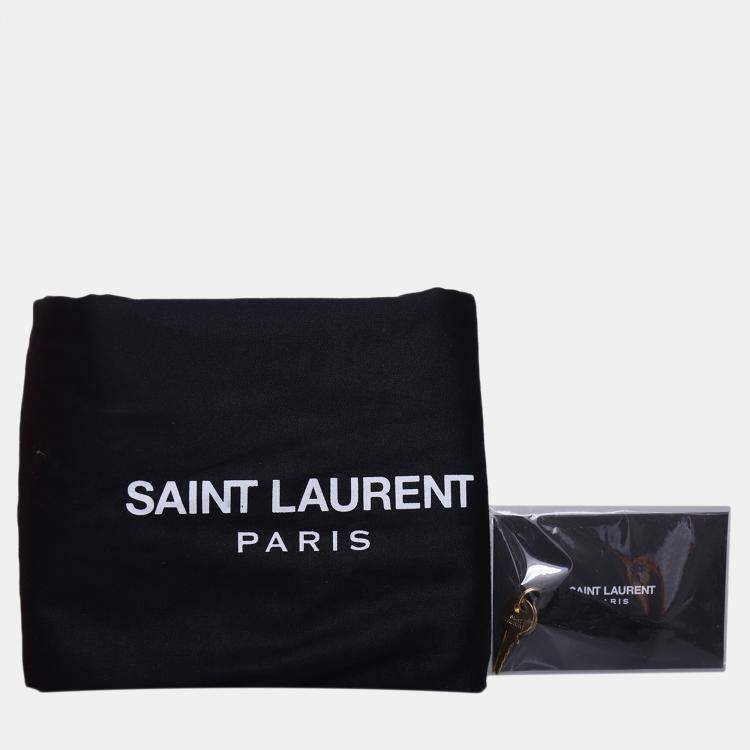 Pre Owned Saint Laurent Paris Small Sac De Jour Orange Calf  Bag